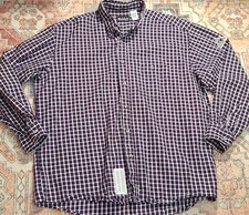 Bulwark Excel FR Shirt XL Plaid Mid Weight Button Up Shirt Cotton Workwear EUC