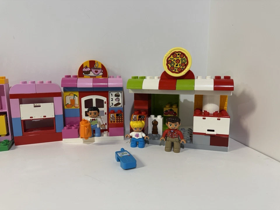 Enorme Lote de Juegos Mixtos Lego Duplo Pizzería Mi Primera Tienda Piezas y Piezas Figuras Foto 3 de 4