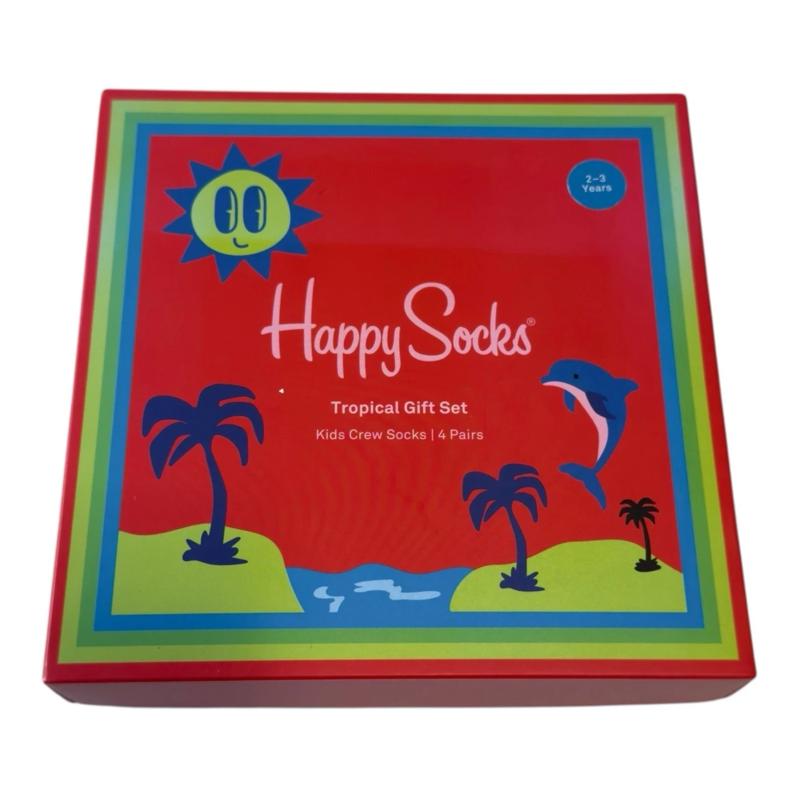 Happy Socks Kids Classic Socks Tropical Gift Set,4 Pair, toddlers 2-3 year
Opens in a new window or