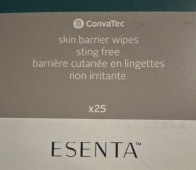 ConvaTec ESENTA Skin Barrier Wipes Sting Free Non Irritant x25