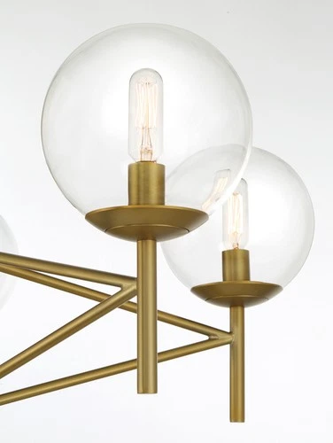 Minka Lavery 2795 Auresa 5 Light 29"W Vantage Chandelier - Brass - Picture 6 of 11