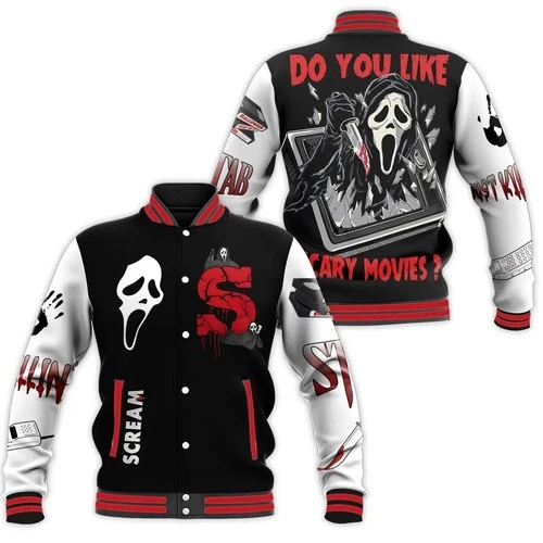 Ghostface Baseball Jacket - product listing photo