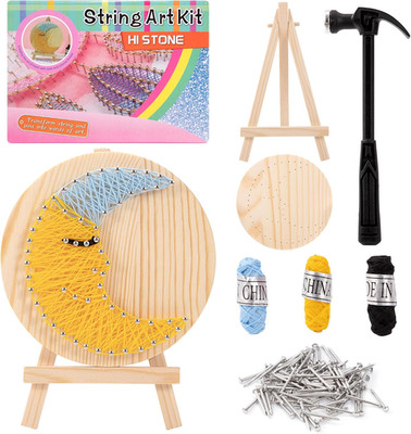 DIY String Art Kit Für Anfänger DIY Mond Craft Kit Nail String Art Kit für Erwac