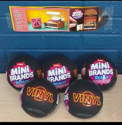 Zuru Mini Brands Really Works Vinyl Record Capsules Lot Of 5