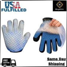 Pet Grooming Gloves Pair Hair Removing Glove for Cats or Dogs-USA FULFILLED**