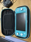 Nintendo Switch Lite Torquoise Console with Charger, Carry Case