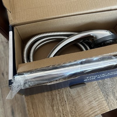 Bristan Chrom Duschset Steigstange Duschkopf Schlauch Neu Verpackt