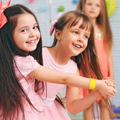 10 Pcs Yellow Snap Wristbands Slap Bracelets Bulk for Little Girls - Picture 2 of 12