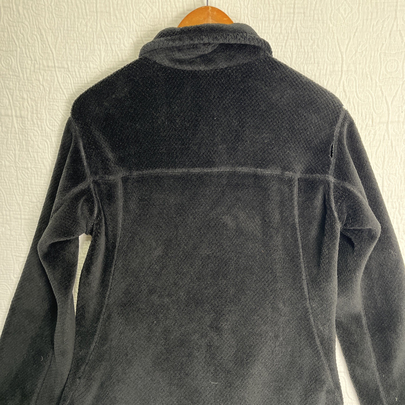 Patagonia Womens L Jacket Black Synchilla Snap T Fleece Pullover Kangaroo Pocket thumbnail 18