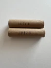 2 Roll Lot Of 1957 D BU Uncirculated Old Bank Wrap Lincoln Wheat Penny Cent 1C