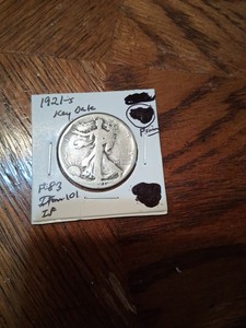 1921 S Walking Liberty Half Dollar KeyDate Really Decent Shape 