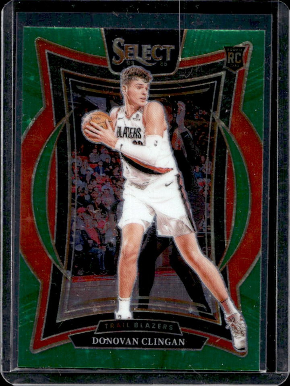 2024-25 Select Donovan Clingan Concourse RC Green Stars Prizm #69 Trail Blazers
