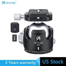 Low Profile Ball Head 52MM All Metal CNC Tripod Head for Tripod, Monopod, DSLR