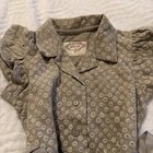 Mia Joy Girls SZ 3 Romper W/ Ruffled Cap Sleeve, Belted Waist ,Adorable Collar — photo 2