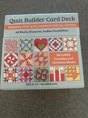 Quilt Builder Card Deck 2024 Missouri Star Quilt Company  New in Package