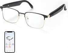 AI Translator Smart Glasses for Men Women, Bluetooth Audio Sunglasses with Photo