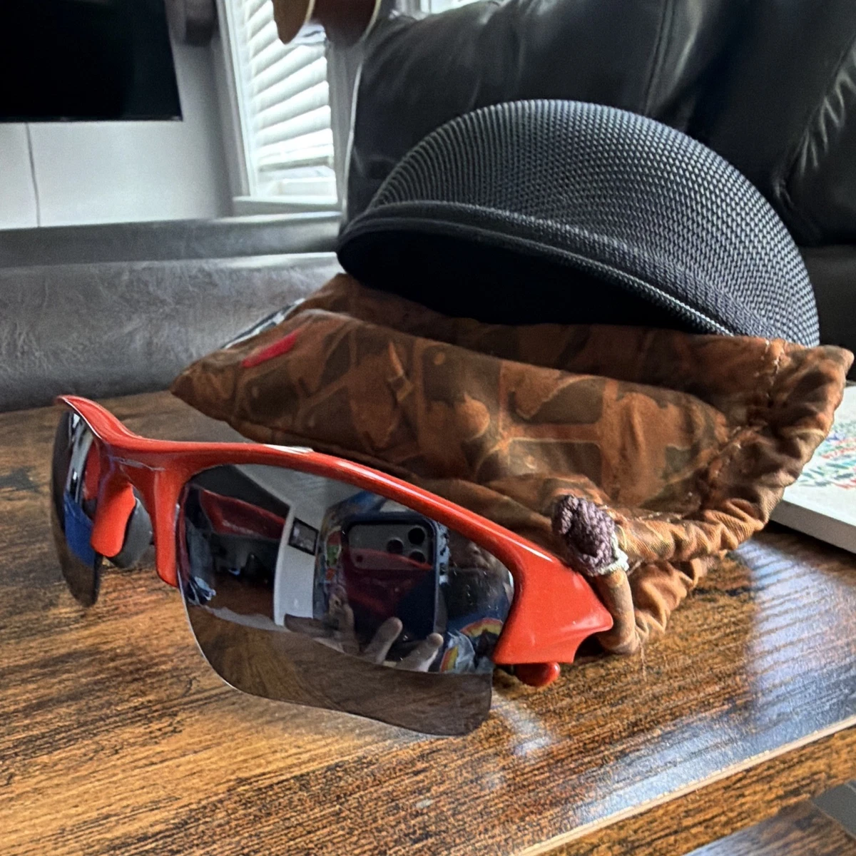 Oakley Red Gray Sunglasses for Men for sale | eBay