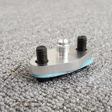 T3t4 T04 Gt40r Gt42 Turbo 4an Oil Feed Flange Adapter Oil Restrictor 1.5mm T3t4 T04 Gt40r Gt42 Turbo 4an Oil Feed Flange Adapter Oil Restrictor 1.5mm
