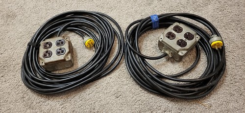 Extension cord (pair) 4 way drop boxes 35'