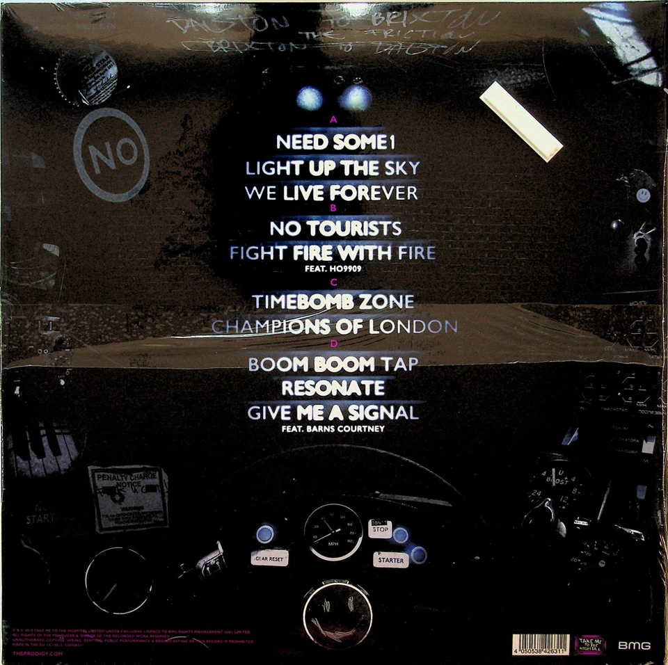 THE PRODIGY- No Tourists 2-LP (NEW* 2018 Limited Coloured/Clear VIOLET Vinyl) - Image 3 of 3