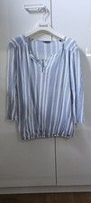 Marc O Polo Blusenshirt Gr. S Weiß Blau Gest...