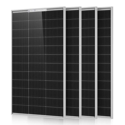 ECO-WORTHY 4 Pack 100W 18V N-Type Bifacial Solar Panels 25% Efficiency