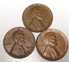 1944   PDS   Lincoln Wheat Cents  3 Coin Set  Free Shipping