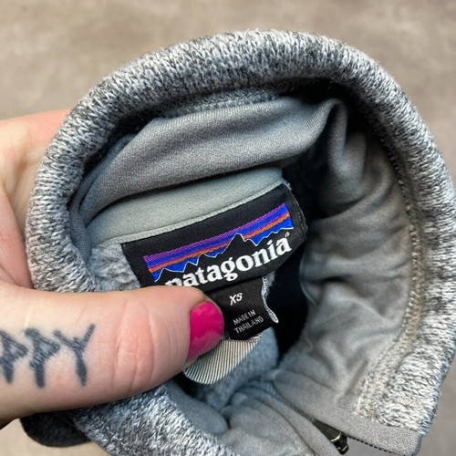 Patagonia Fleece Mujer XS Better Suéter Media Cremallera Senderismo Chaqueta, Gris - Imagen 9 de 10