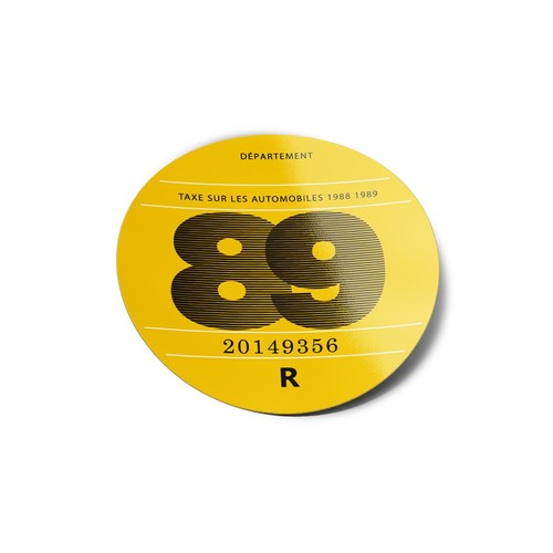 AUTOCOLLANTS Stickers VIGNETTES Vintage Voiture Pare Brise Année Taxe Fiscale - Photo 14/123