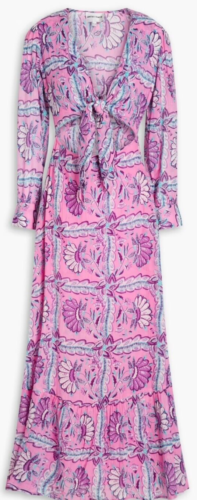 ANTIK BATIK Hupa gathered printed cotton-voile maxi dress Sz L 42 NWT$317 - Picture 1 of 6