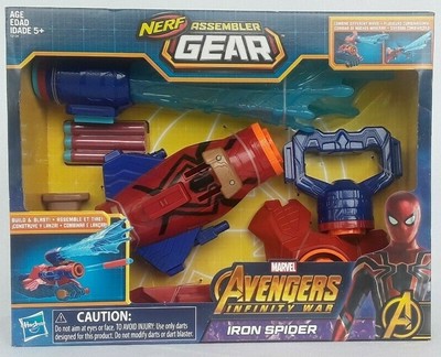 Spiderman Marvel Avengers: Infinity War Nerf Iron Spider Assembler Gear Gun 630509632732 | eBay