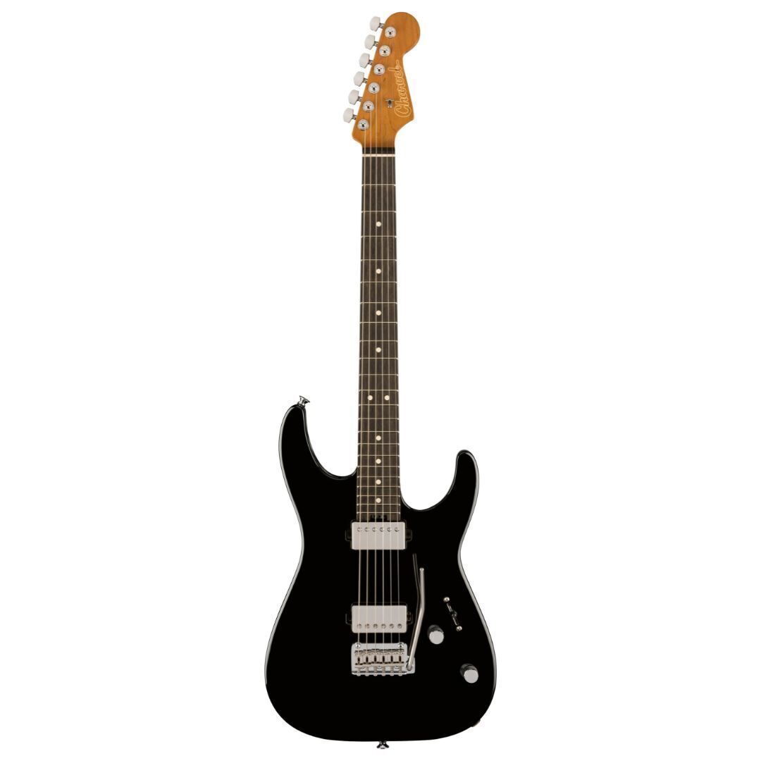 Charvel Super-Stock DKA22 2PT EB 6-String Electric Guitar, Gloss Black
