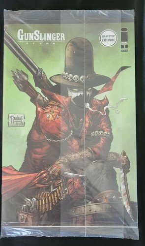 Gunslinger & King Spawn #1 GameStop Exclusive Todd Mcfarlane Comics Polybag - Picture 2 of 5