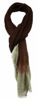 Tigertie Schal In Dunkelblau Grau Braun Gemustert - GrößE 180 X 110 Cm