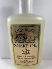 OLD WEST SNAKE OIL-Gun, Gun Stock Oil, Wood Furniture Oil, Antiques, Iron Tools