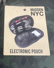 Madden Nyc Travel Hybrid Pouch Electronic Pouch Earbuds Case Set of 3 Gift