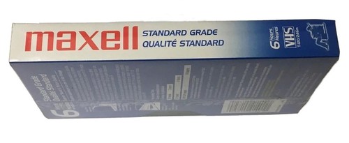 Maxell Standard Grade T-120 VHS 6 Hour Video Cassette Brand New Sealed - Picture 3 of 5