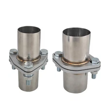 1.75''-2.5''OD Quick Fix Exhaust Spring Bolt Flange Repair Pipe Kit 2/3 Bolts