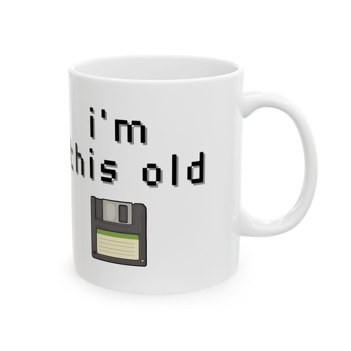 Tazas de café divertidas "I'm This Old" regalos - tazas de té de diseño años 80 90 (11 oz o 15 oz) - Imagen 5 de 9