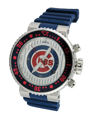 NEW INVICTA 42360 LIMITED MLB CHICAGO CUBS CHRONOGRAPH WATCH QUARTZ ANALOG 52MM