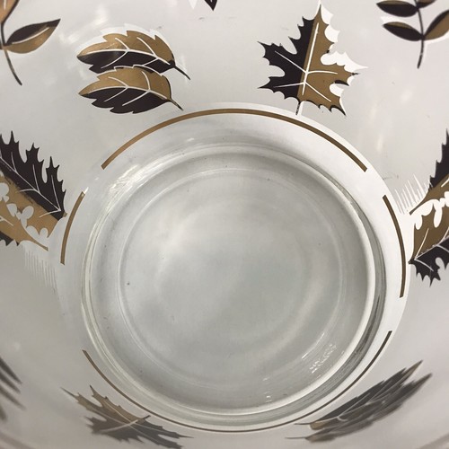 Vintage Libbey Golden Foliage Gold Leaf ICE BUCKET Barware *Read* - Picture 7 of 10