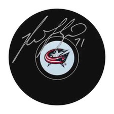 Nick Foligno Autographed Columbus Blue Jackets Puck