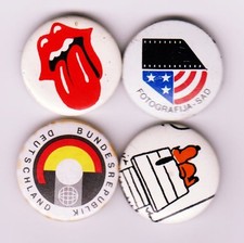 Vintage badge lot USA, FOTOGRAFIJA-SAD, DEUTSCHLAND BUNDESREPUBLIK,CROATIA- 4PCS
