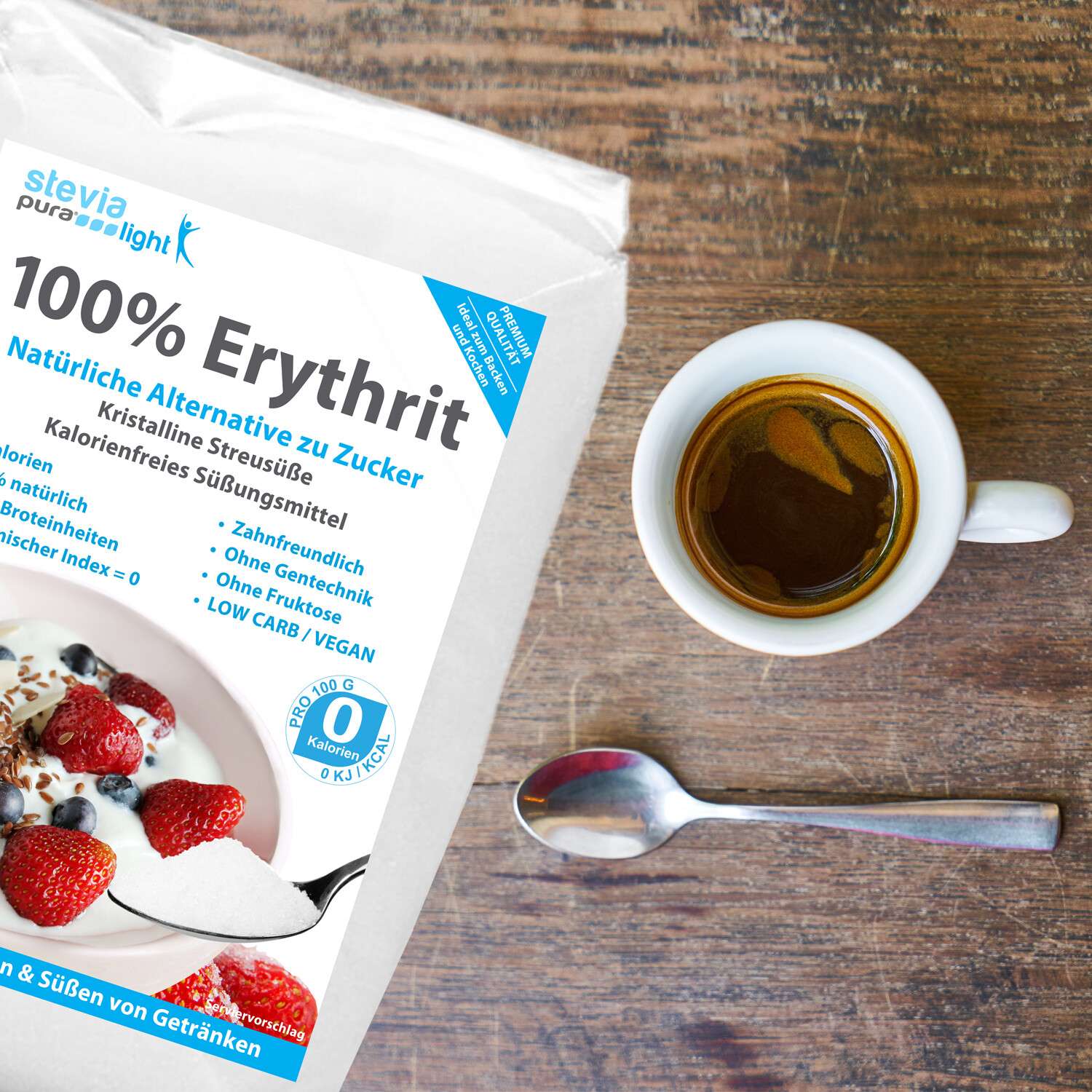 100 G Erythrit Wieviel Zucker