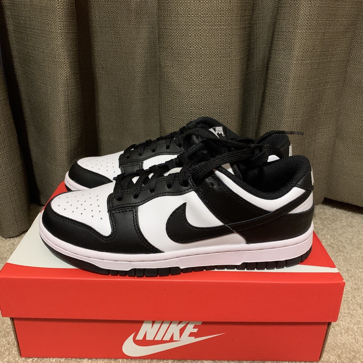 Nike Dunk Low Panda White Black DD1503-101 Size 6.5, Brand