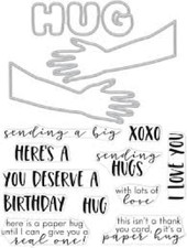HERO ARTS - ACRYLIC STAMPS N CUTTING DIE BUNDLE - LOVE HUGS
