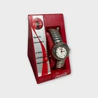 Vintage Coca Cola Quartz Silver Tone Wrist Watch NOS