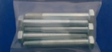 1/4" BSF X 2 1/4" HEX HEAD BOLTS  X 5