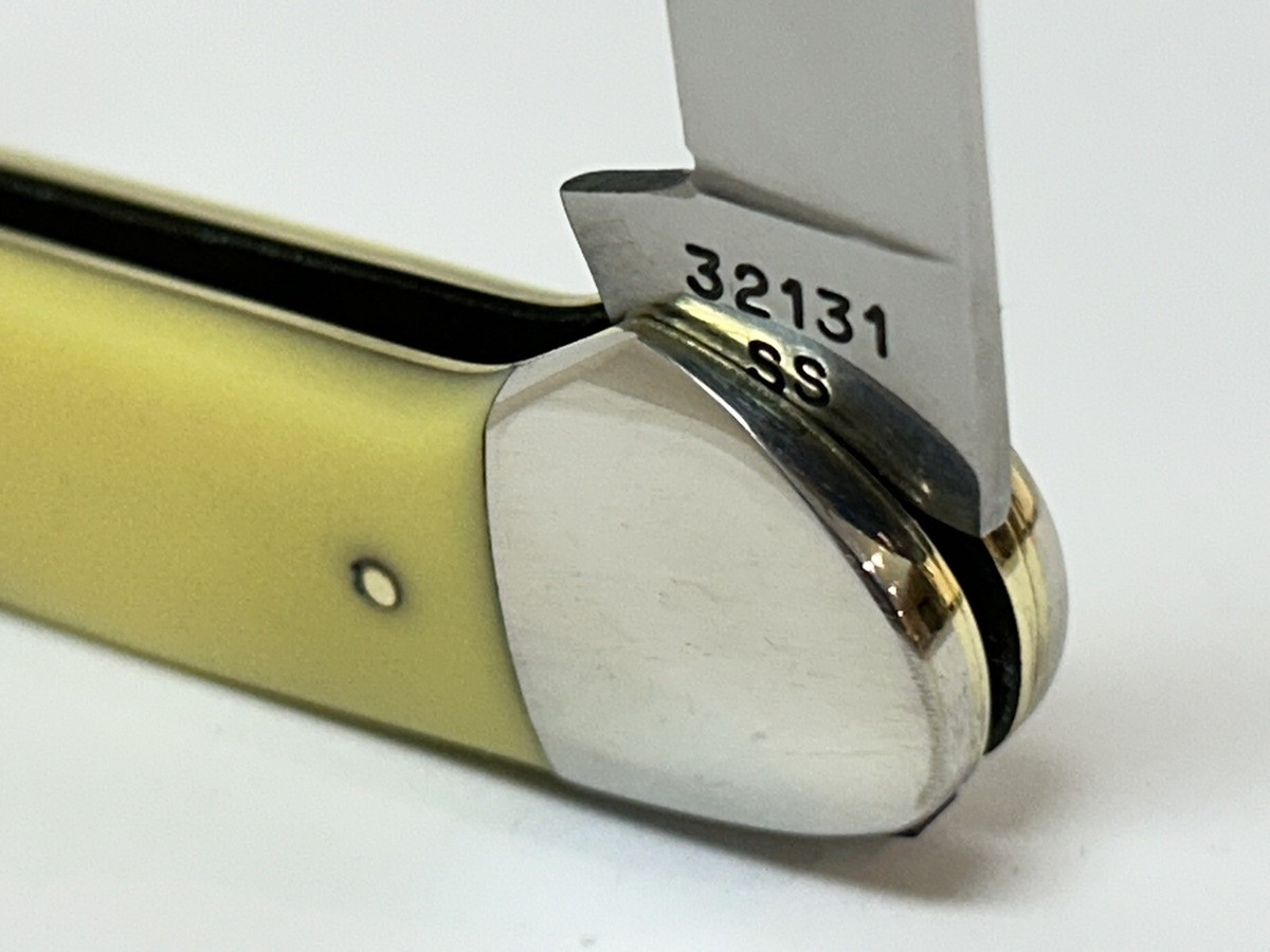 VINTAGE CASE XX CHEROKEE HERITAGE FIVE KILLER KNIFE YELLOW CANOE