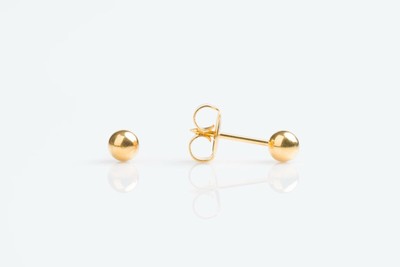 Studex System 75 Ear Piercing Yellow Gold Round Ball Studs 4mm Do It Yourself  
